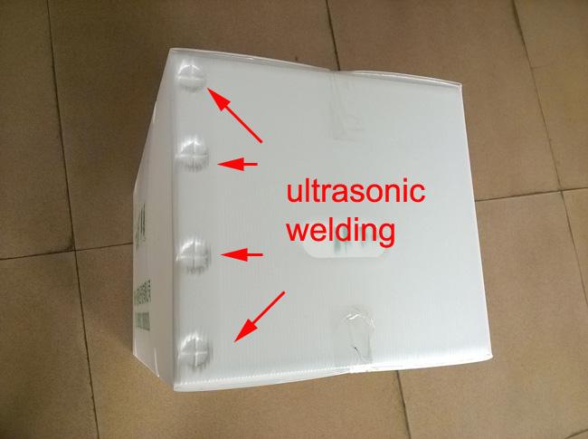 野菜を運ぶための空気循環の穴が付いている折りたたみプラスチックの箱のための超音波溶接