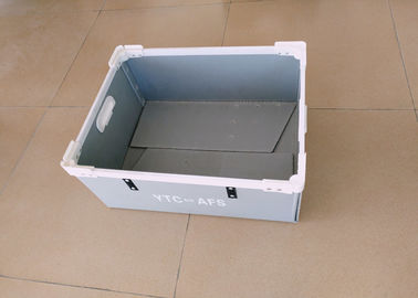 プラスチックかアルミニウム フレームが付いている折り畳み式の波形のプラスチックの箱